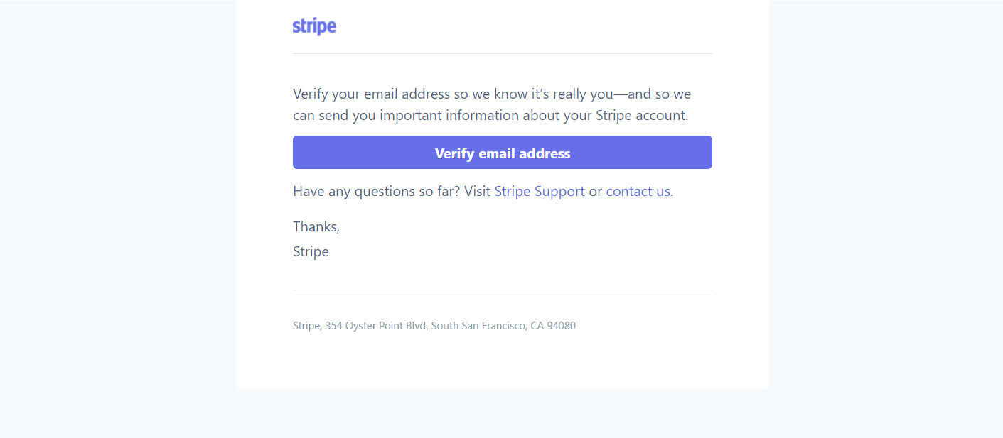 Stripe Account Activation