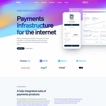 Stripe Homepage