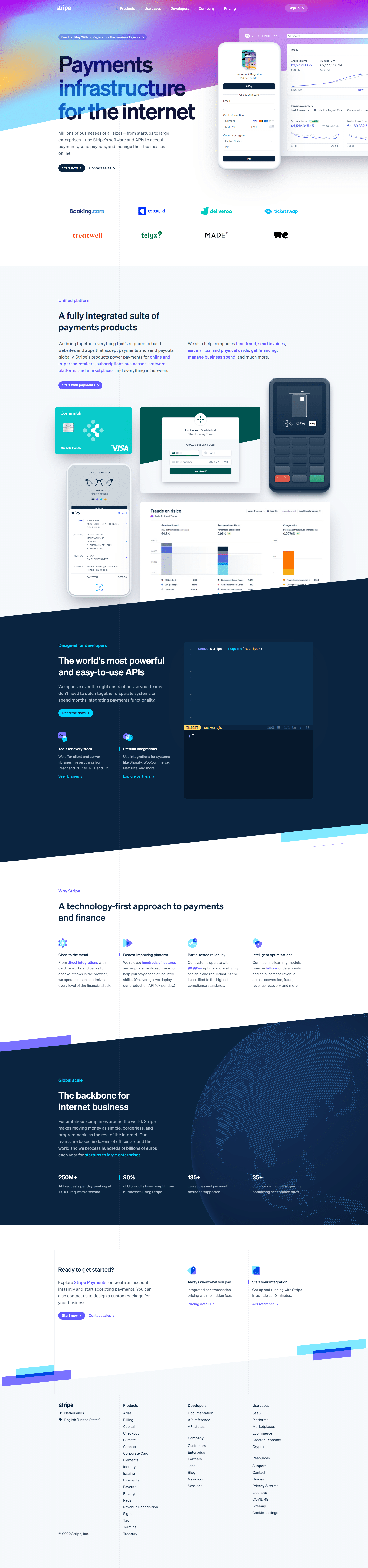 Stripe Homepage