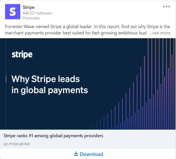 Stripe LinkedIn Ads 1