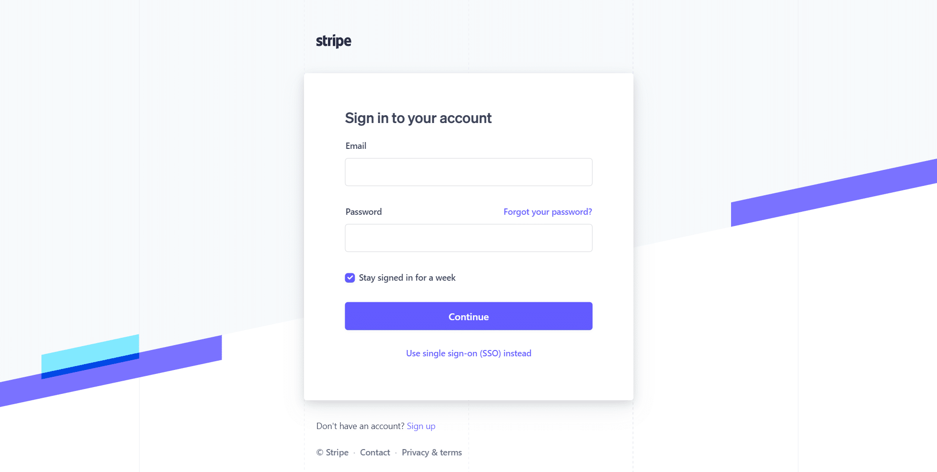 Stripe Login