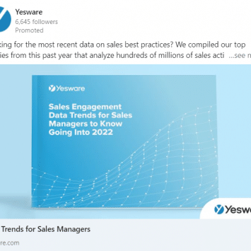 Yesware LinkedIn Ads 1