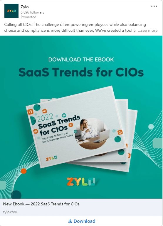 Zylo LinkedIn Ads 2