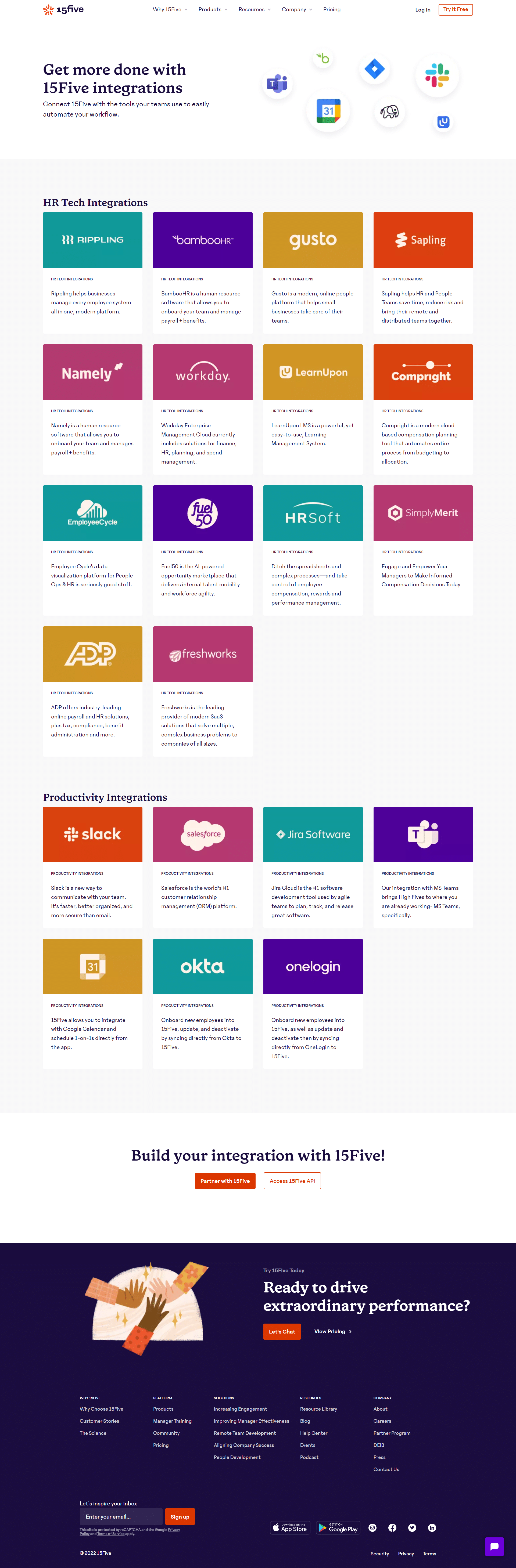 15five Integrations