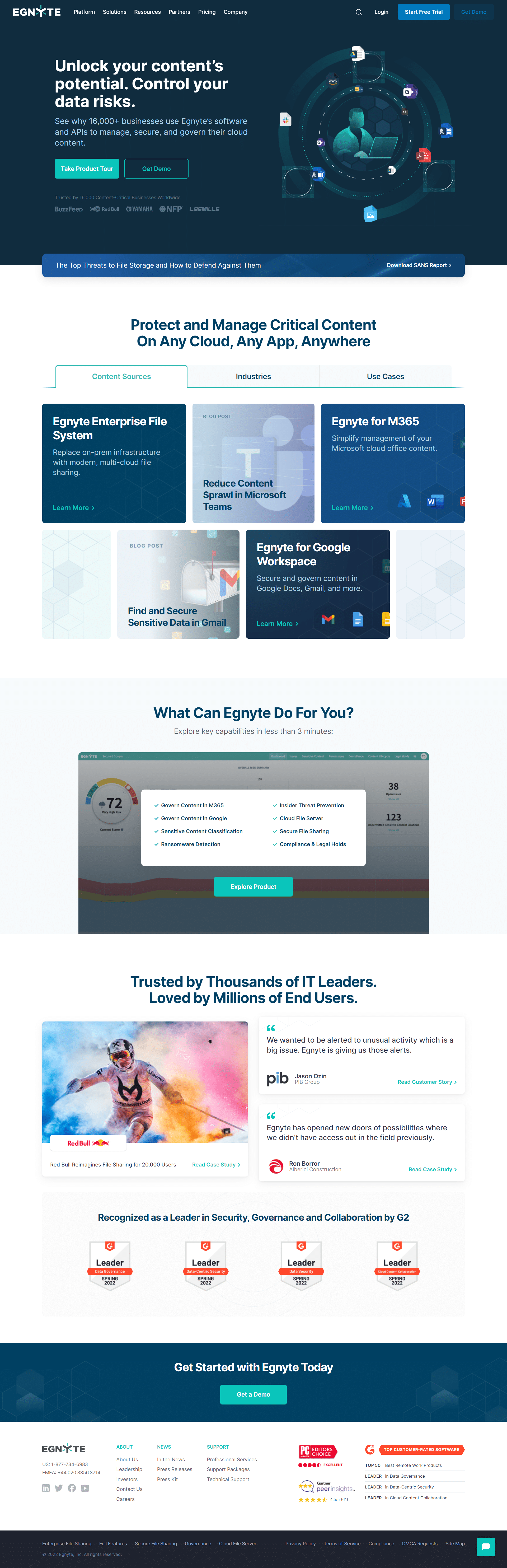 Egnyte Homepage