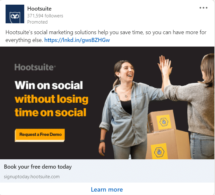 Hootsuite LinkedIn Ads 1