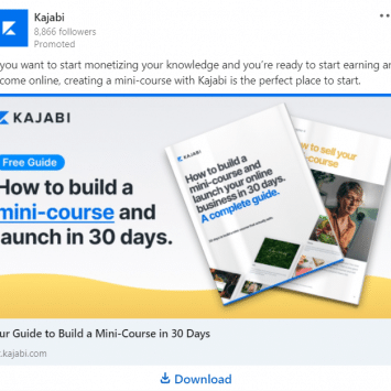 Kajabi LinkedIn Ads 1