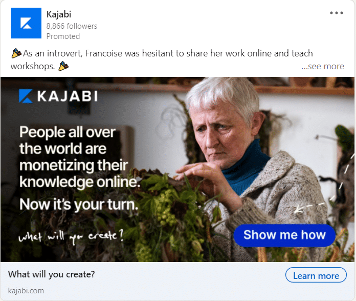 Kajabi LinkedIn Ads 3