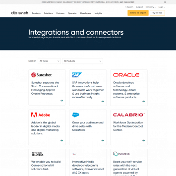 Sinch Integrations