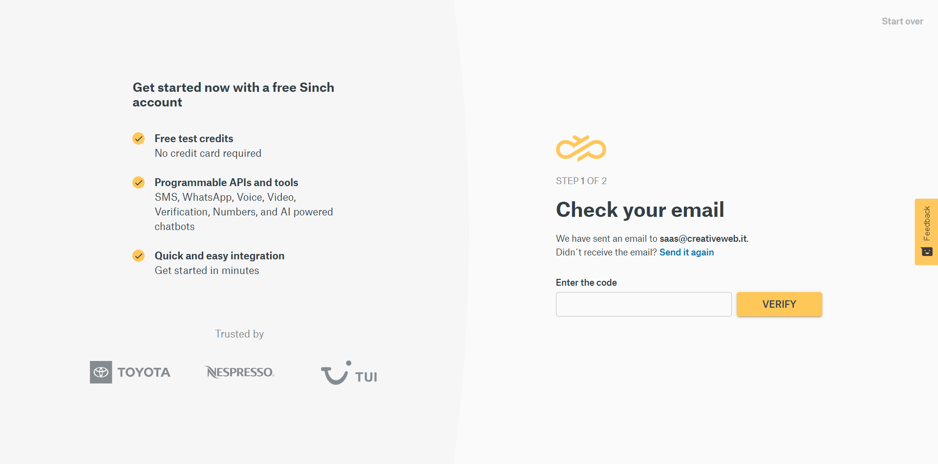 Sinch Onboarding 1