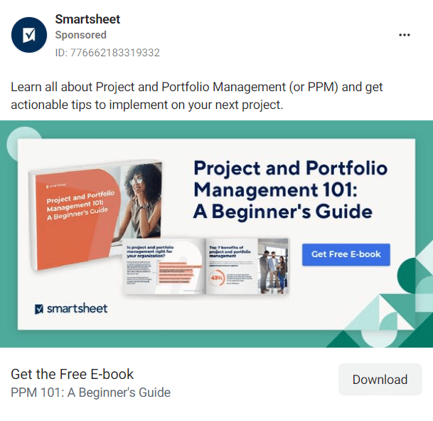 Smartsheet Facebook Ads 3