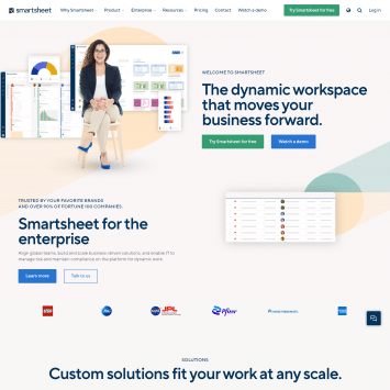 Smartsheet Homepage