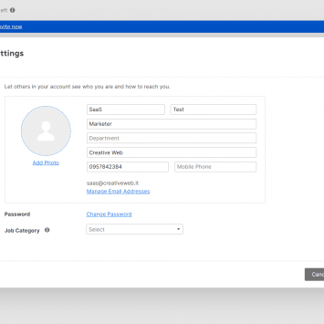 Smartsheet User Profile