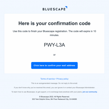 Bluescape Account Activation