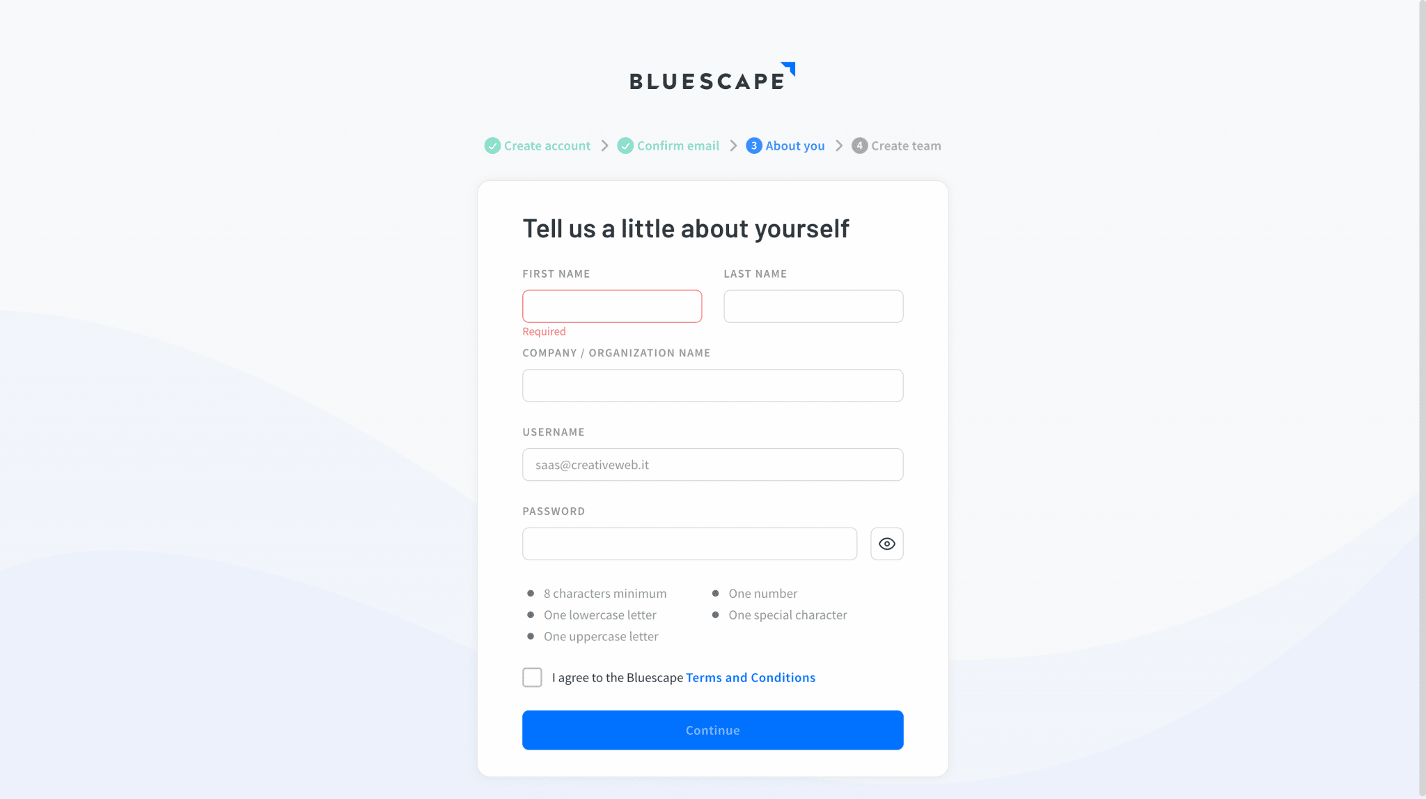 Bluescape Onboarding 2