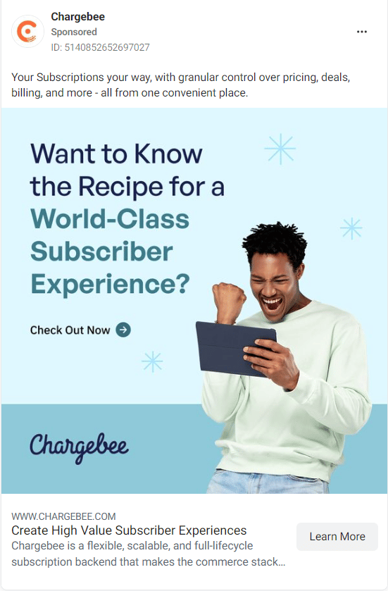 Chargebee Facebook Ads 3