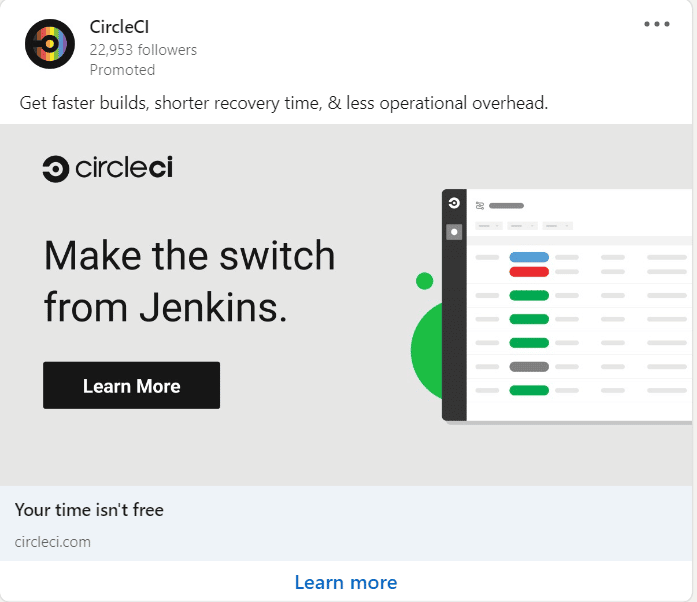 CircleCI LinkedIn Ads 3