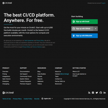 CircleCI Signup