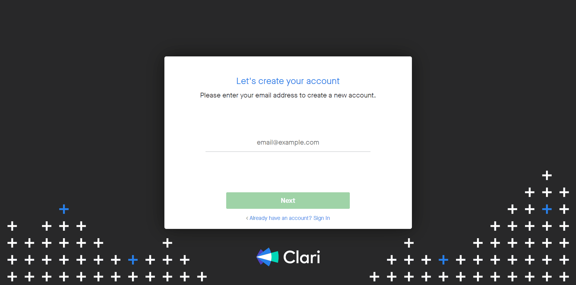 Clari Signup