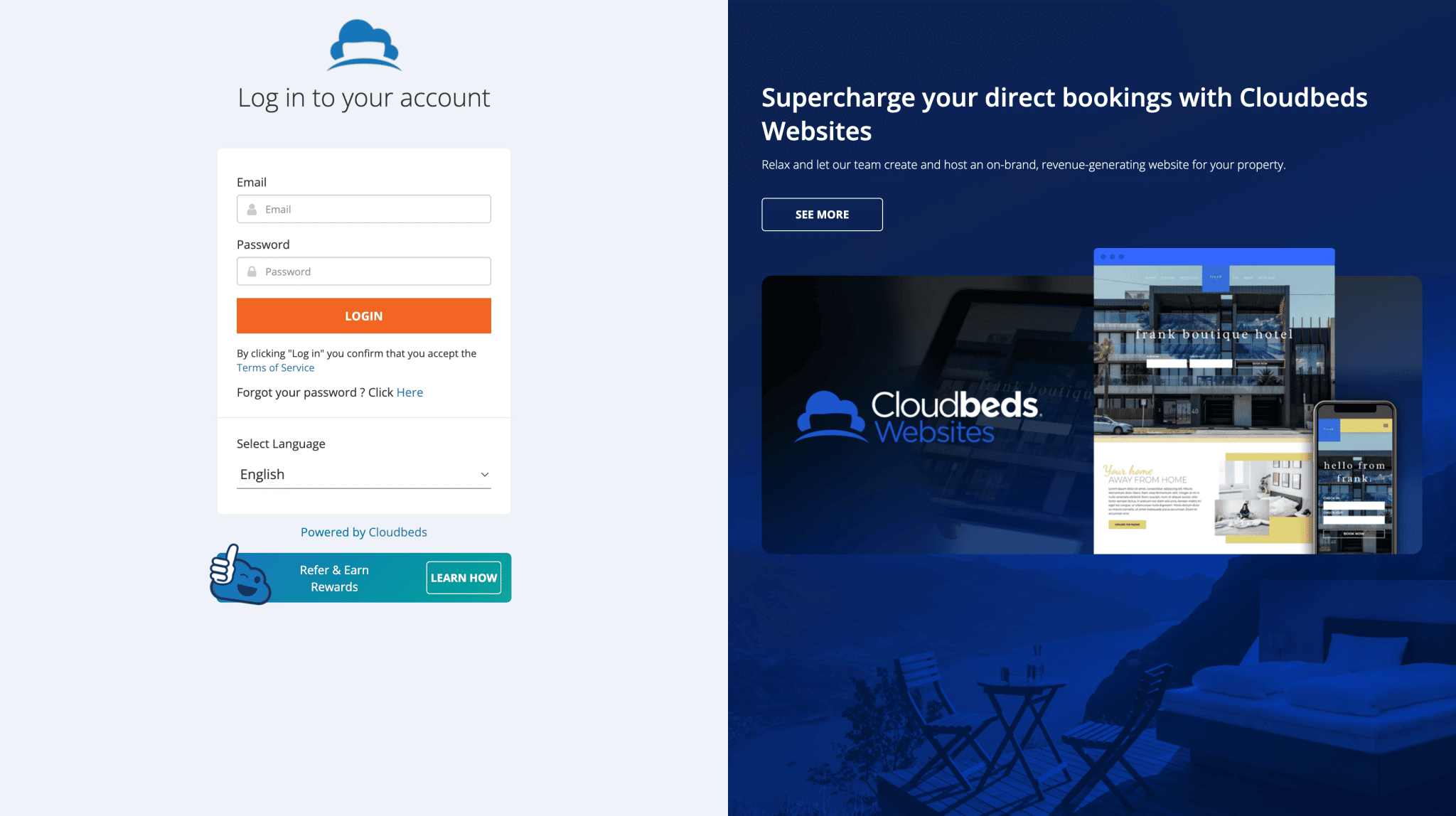 Cloudbeds Login