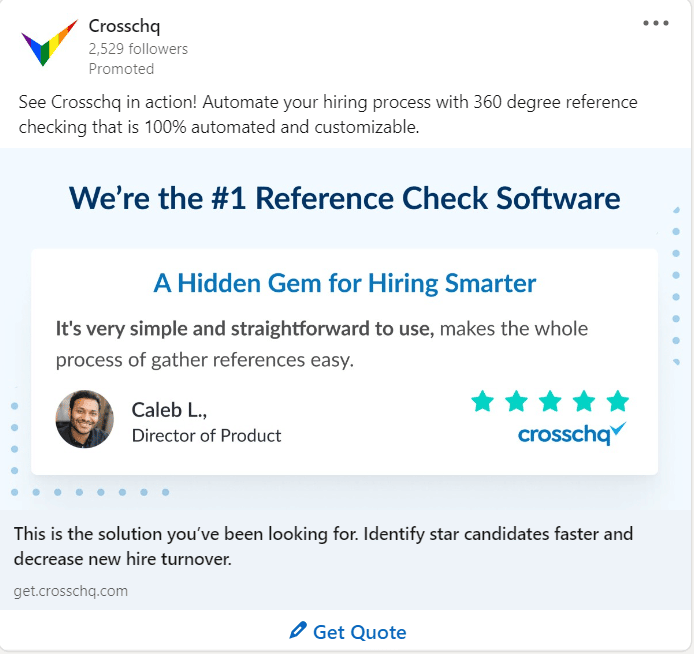 Crosschq LinkedIn Ads 2