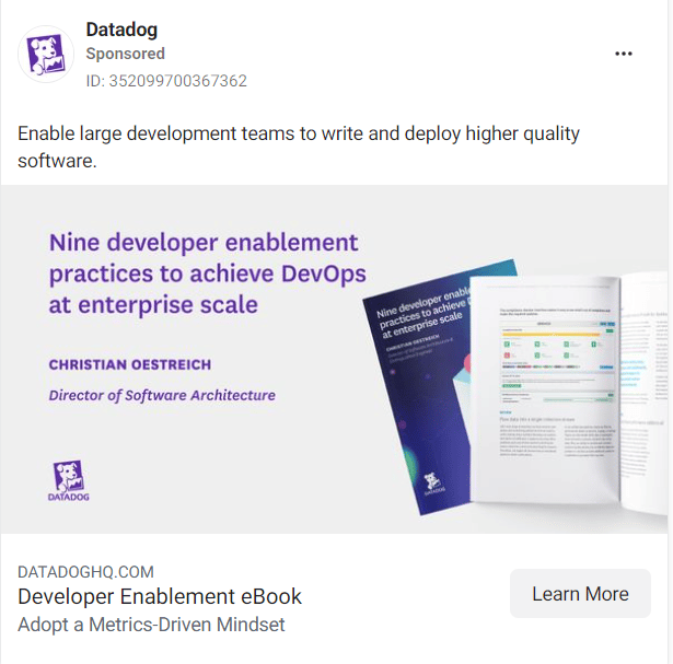 Datadog Facebook Ads 1