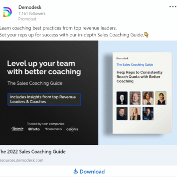 Demodesk LinkedIn Ads1