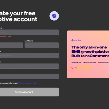 Emotive Signup