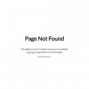 InEvent 404 Page Not Found