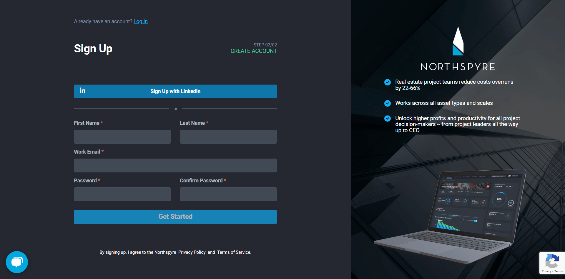 Northspyre Signup 2