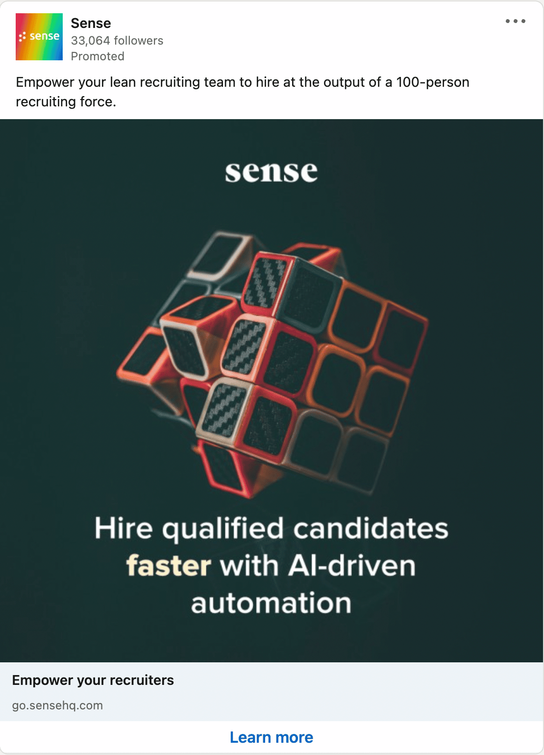 Sense LinkedIn Ads 2