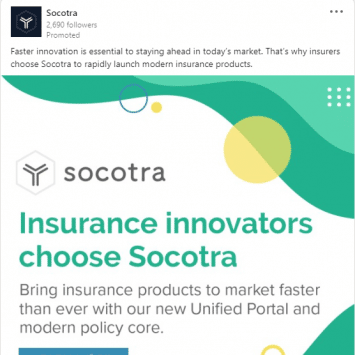 Socotra LinkedIn Ads 1