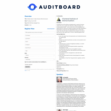 AuditBoard Webinar