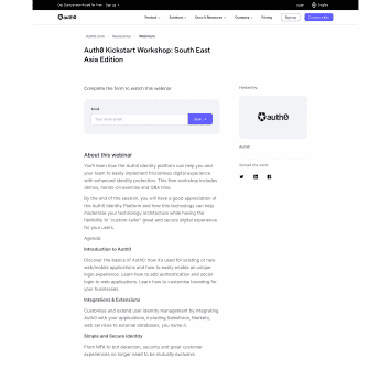 Auth0 Webinar