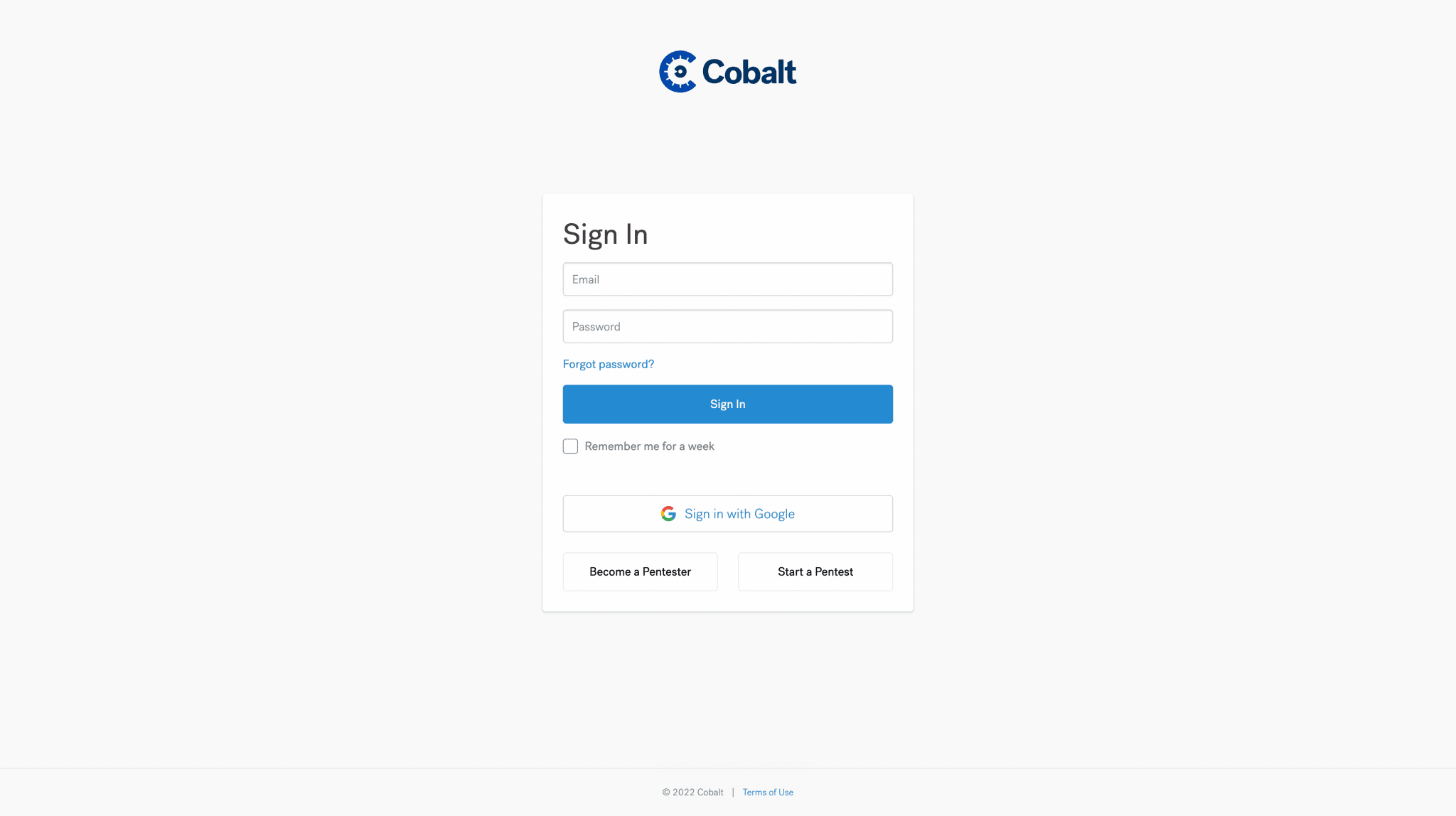 Cobalt Login
