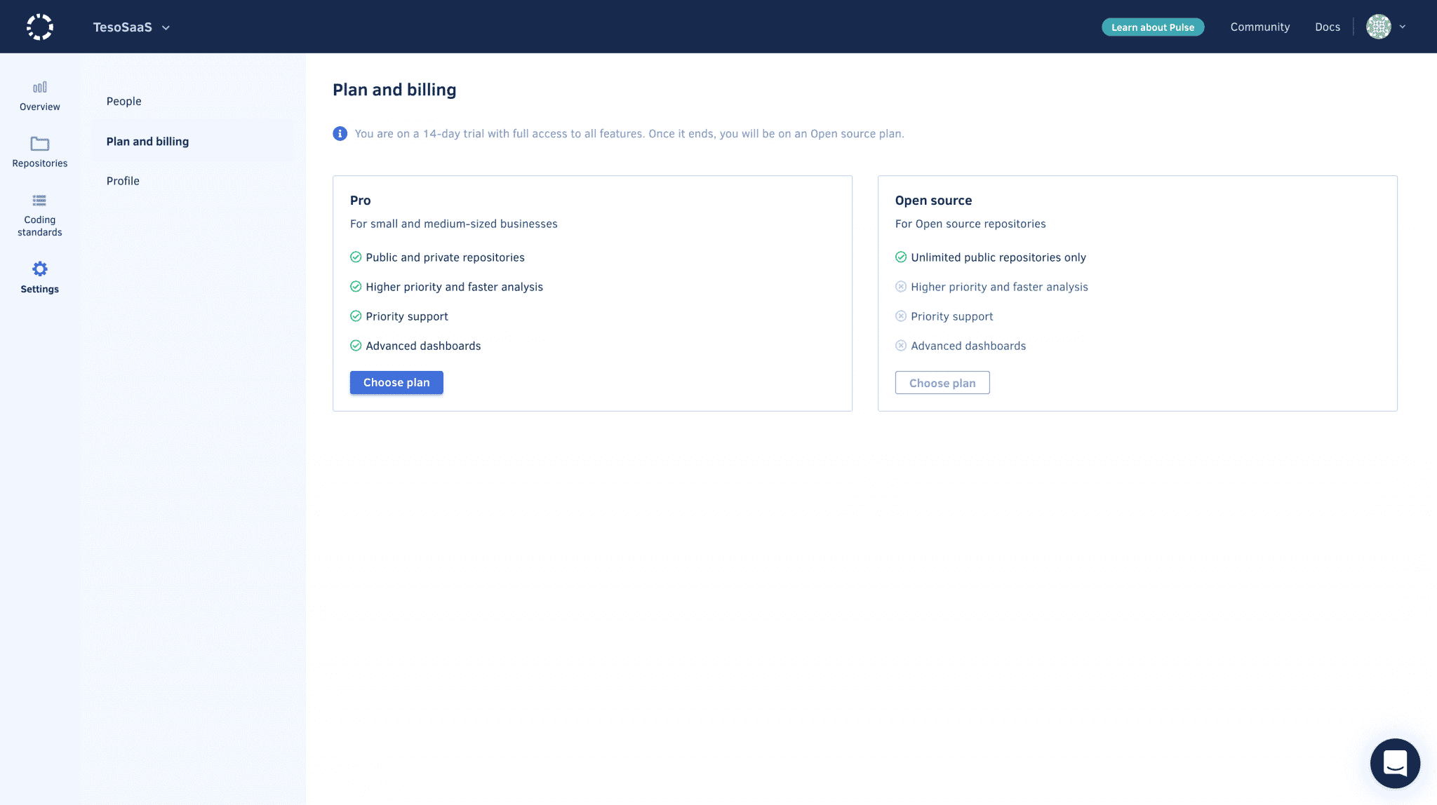 Codacy Billing