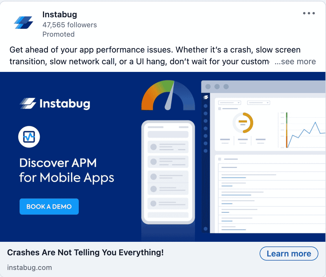 Instabug LinkedIn Ads 3