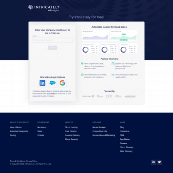 Intricately Signup