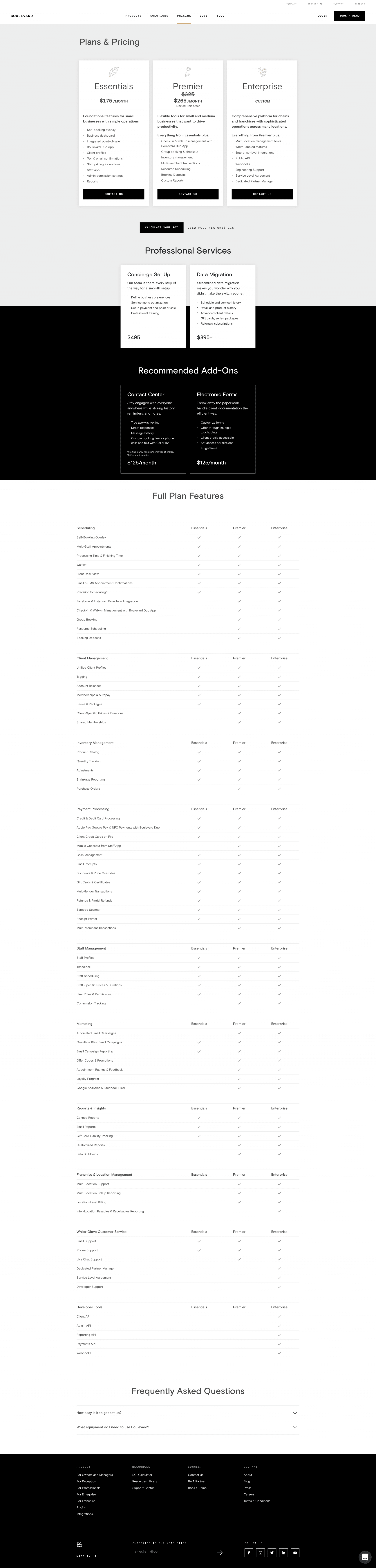 Boulevard Pricing