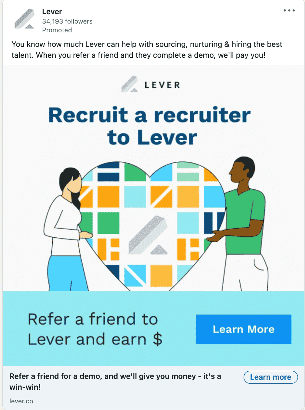 Lever LinkedIn Ads 1