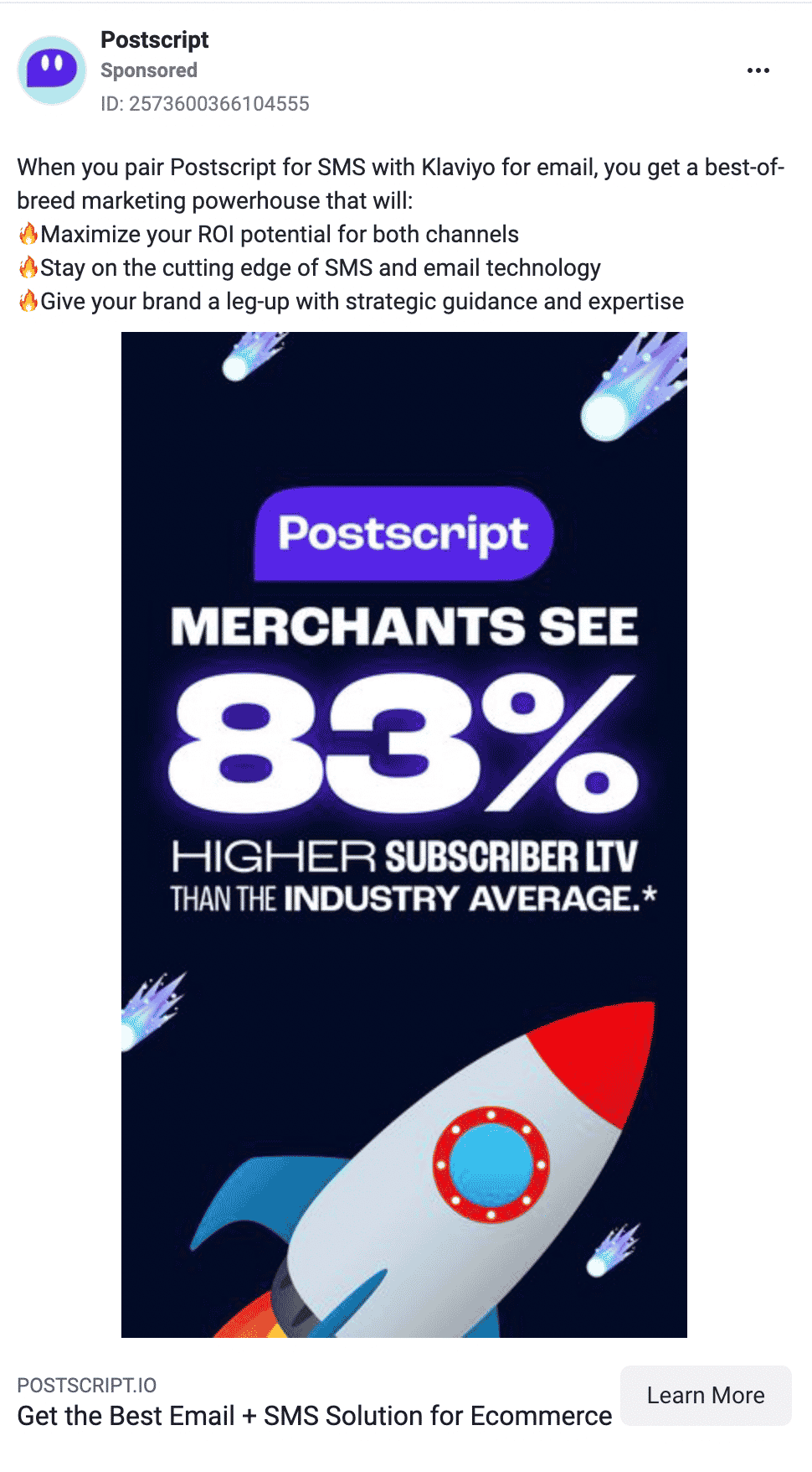 Postscript Facebook Ads 1