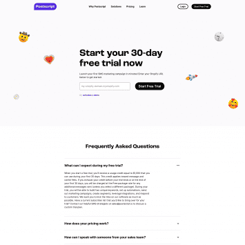 Postscript Free Trial Signup