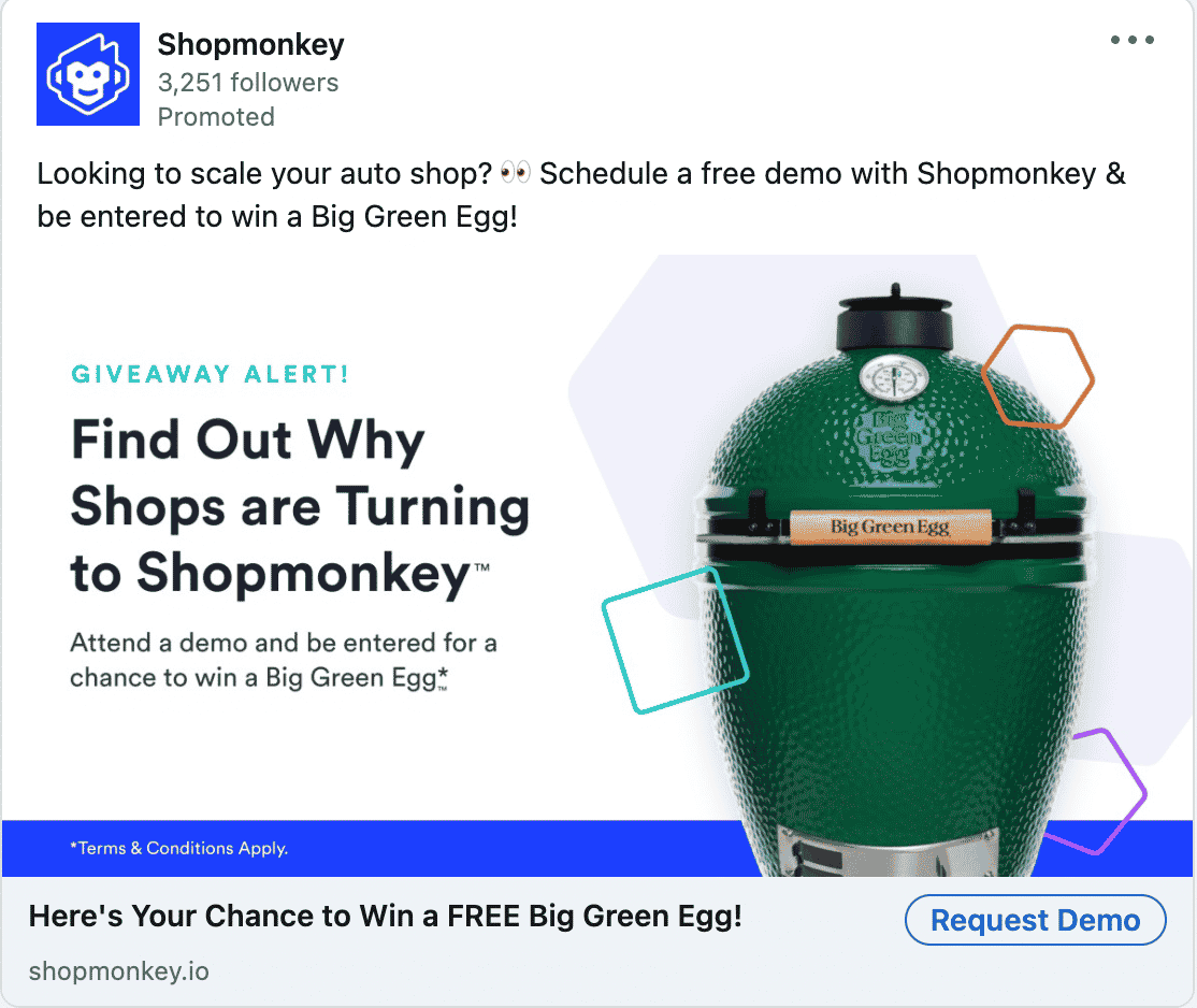 Shopmonkey LinkedIn Ads 2