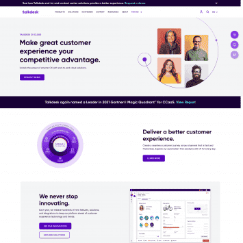 Talkdesk Homepage