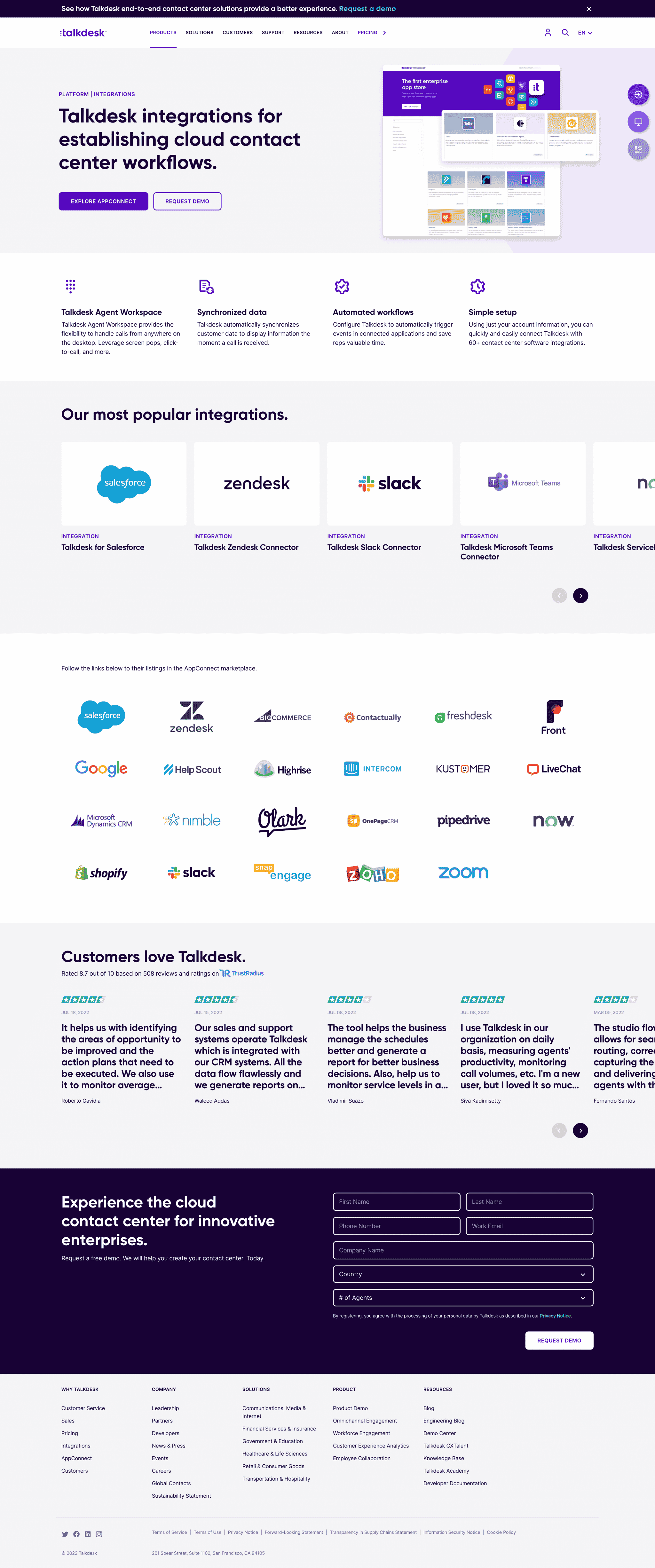 Talkdesk Integrations