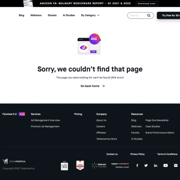 Teikametrics 404 Page Not Found