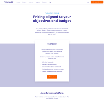 Fairmarkit Pricing