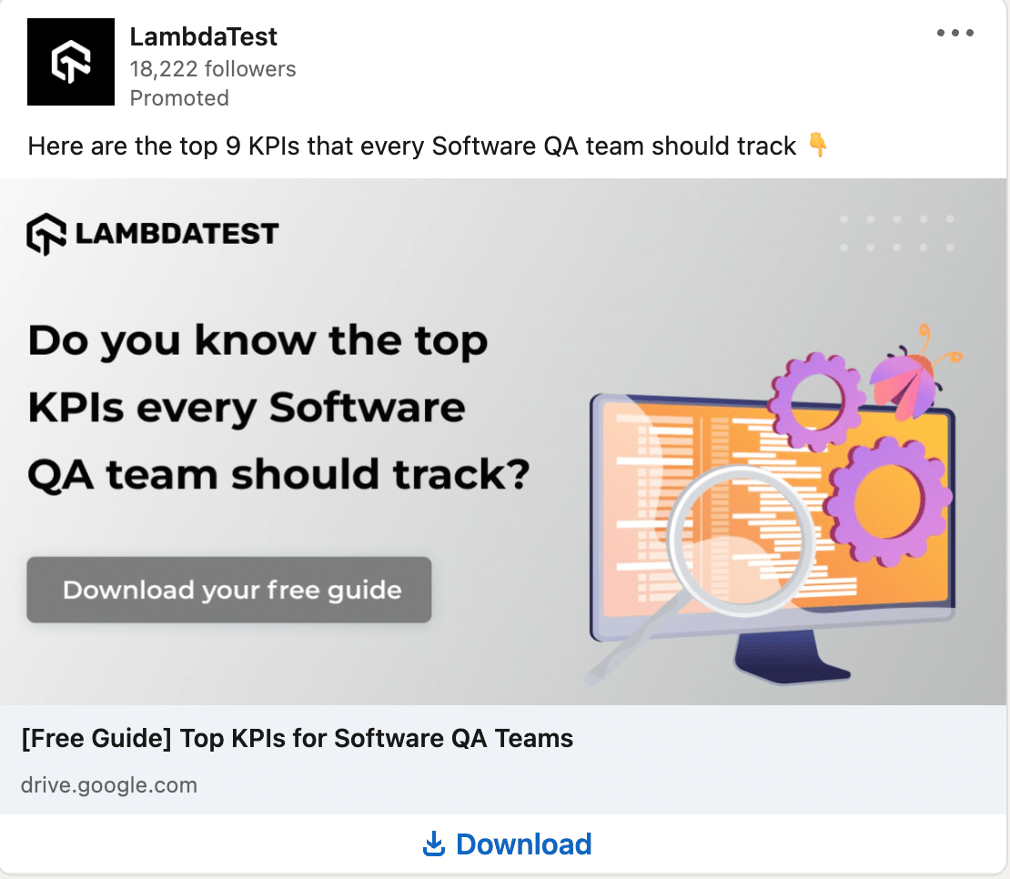 LambdaTest LinkedIn Ads 3