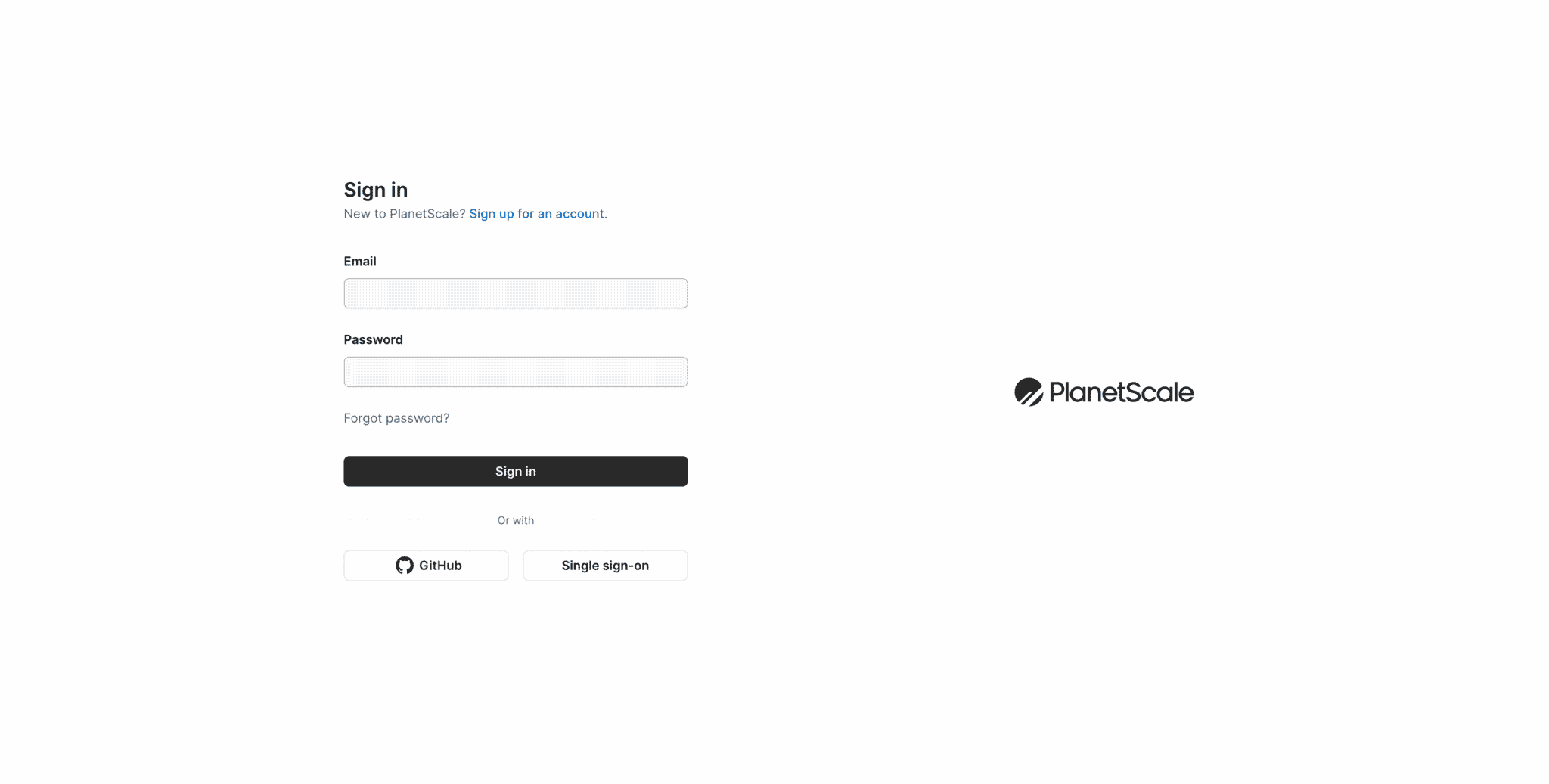 PlanetScale Login