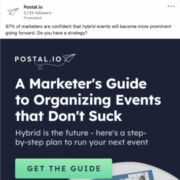 Postal.io LinkedIn Ads 1